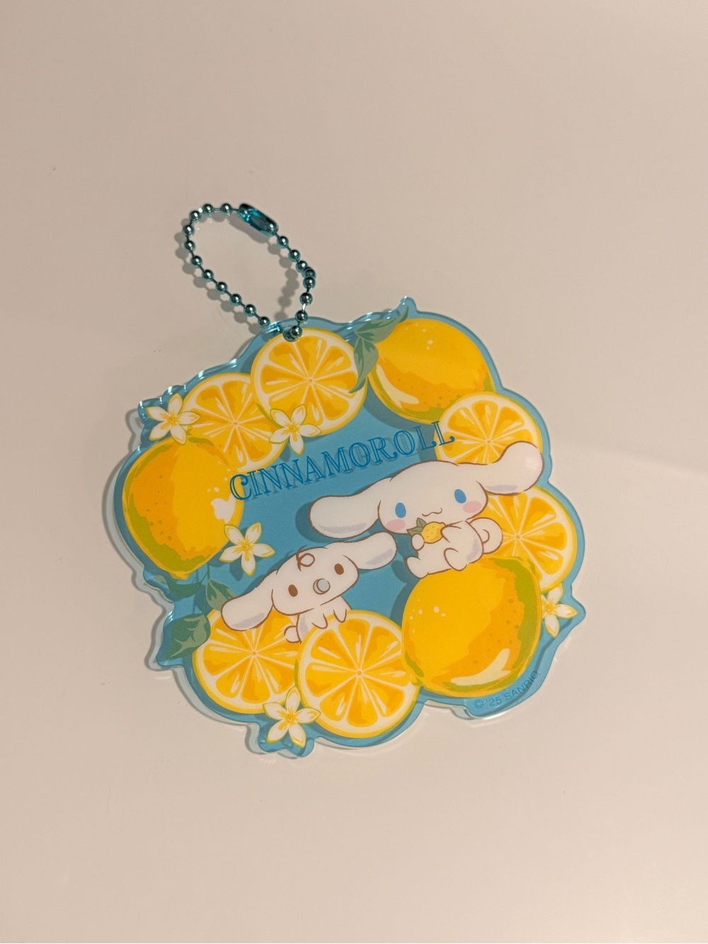 Sanrio Cinnamoroll Lemon Citrus Acrylic Keychain Charm Japan